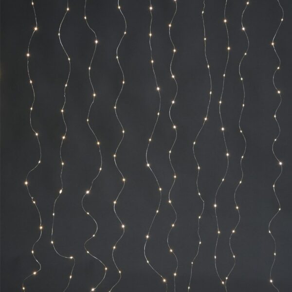 ΛΑΜΠΑΚΙΑ ΚΟΥΡΤΙΝΑ 400 LED ΣΕ ΣΕΙΡΑ ΘΕΡΜΟ ΛΕΥΚΟ ΜΕ ΤΗΛΕΧΕΙΡΙΣΤΗΡΙΟ & USB ΑΝΤΑΠΤΟΡΑ ΑΣΗΜΙ ΚΑΛΩΔΙΟ ΧΑΛΚΟΥ 3m IP44 2x2mm