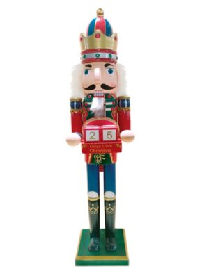 ΚΑΡΥΟΘΡΑΥΣΤΗΣ ΒΑΣΙΛΙΑΣ ΜΕ ΗΜΕΡΟΛΟΓΙΟ ΚΟΚΚΙΝΟΣ & ΜΠΛΕ Υ300mm