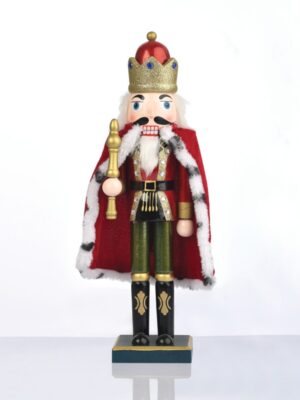 ΚΑΡΥΟΘΡΑΥΣΤΗΣ ΒΑΣΙΛΙΑΣ ΜΕ ΚΑΠΑ ΚΟΚΚΙΝΟΣ & ΠΡΑΣΙΝΟΣ Υ350mm