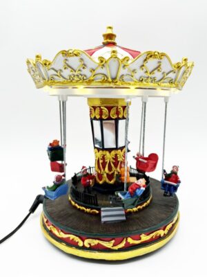 ΧΡΙΣΤΟΥΓΕΝΝΙΑΤΙΚΟ ΔΙΑΚΟΣΜΗTIKO ΧΩΡΙΟ LED ΘΕΡΜΟ ΛΕΥΚΟ ΜΟΥΣΙΚΗ ME ΑΝΤΑΠΤΟΡΑ 4,5V (ΔΕΝ ΣΥΜΠ) ΚΑΙ ΜΠΑΤΑΡΙΑ 3ΧΑΑ 205x205x255mm