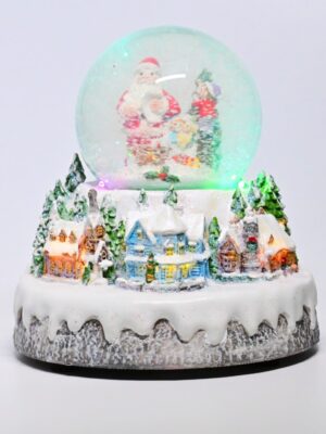 ΧΡΙΣΤΟΥΓΕΝΝΙΑΤΙΚΟ ΔΙΑΚΟΣΜΗΤΙΚΟ ΧΩΡΙΟ ΜΕ ΚΑΡΟΥΖΕΛ & ΠΑΤΙΝΑΖ LED RGB ΜΕ ΜΟΥΣΙΚΗ 4.5V (ΑΝΤΑΠ) & ΜΠΑΤΑΡΙΕΣ 3xΑΑ 200Χ180Χ200mm