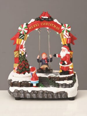 ΧΡΙΣΤΟΥΓΕΝΝΙΑΤΙΚΟ ΔΙΑΚΟΣΜΗTIKO ΚΟΥΝΙΑ LED ΘΕΡΜΟ ΛΕΥΚΟ ΜΟΥΣΙΚΗ ME ΑΝΤΑΠΤΟΡΑ 4,5V (ΔΕΝ ΣΥΜΠ) ΚΑΙ ΜΠΑΤΑΡΙΑ 3ΧΑΑ (ΔΕΝ ΣΥΜΠ) 190x105x175mm