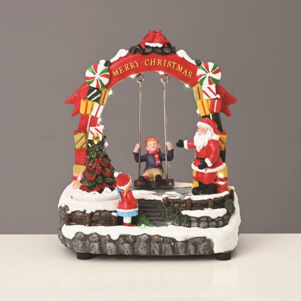 ΧΡΙΣΤΟΥΓΕΝΝΙΑΤΙΚΟ ΔΙΑΚΟΣΜΗTIKO ΚΟΥΝΙΑ LED ΘΕΡΜΟ ΛΕΥΚΟ ΜΟΥΣΙΚΗ ME ΑΝΤΑΠΤΟΡΑ 4,5V (ΔΕΝ ΣΥΜΠ) ΚΑΙ ΜΠΑΤΑΡΙΑ 3ΧΑΑ (ΔΕΝ ΣΥΜΠ) 190x105x175mm