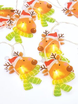 ΧΡΙΣΤΟΥΓΕΝΝΙΑΤΙΚΑ ΔΙΑΚΟΣΜΗΤΙΚΑ ΛΑΜΠΑΚΙΑ ΤΑΡΑΝΔΟΣ ΜΕ ΣΧΕΔΙΑ ΠΛΑΣΤΙΚΟ 10 LED ΣΕ ΣΕΙΡΑ ΘΕΡΜΟ ΛΕΥΚΟ ΜΠΑΤΑΡΙΕΣ 2xΑΑ ΜΕ ΚΑΛΩΔΙΟ ΔΙΑΦΑΝΟ 300mm IP20 1350mm