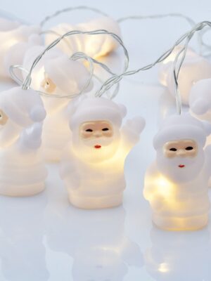 ΧΡΙΣΤΟΥΓΕΝΝΙΑΤΙΚΑ ΔΙΑΚΟΣΜΗΤΙΚΑ ΛΑΜΠΑΚΙΑ ΑΓΙΟΣ ΒΑΣΙΛΗΣ 10 LED ΣΕ ΣΕΙΡΑ ΘΕΡΜΟ ΛΕΥΚΟ ΜΠΑΤΑΡΙΕΣ 2xΑΑ ΜΕ ΚΑΛΩΔΙΟ ΔΙΑΦΑΝΟ 300mm IP20 1350mm