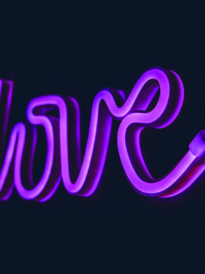 LOVE, 118 NEON LED ΛΑΜΠΑΚΙΑ ΜΕ ΜΠΑΤΑΡΙΑ (3xAA)/USB, ΡΟΖ, IP20, 35.5x2x13cm