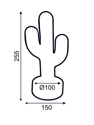 ΚΑΚΤΟΣ, 45 NEON LED ΛΑΜΠΑΚΙΑ ΜΕ ΜΠΑΤΑΡΙΑ (3xAA)/USB, ΠΡΑΣΙΝΟ, IP20, 15x10x25.5cm