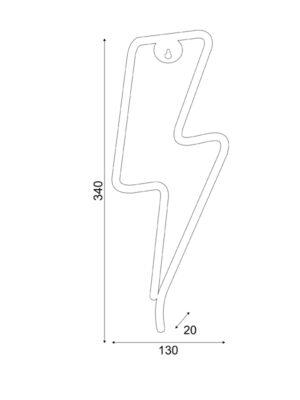 ΑΣΤΡΑΠΗ, 98 NEON LED ΛΑΜΠΑΚΙΑ ΜΕ ΜΠΑΤΑΡΙΑ (3xAA)/USB, ΜΠΛΕ, IP20, 34x2x13cm