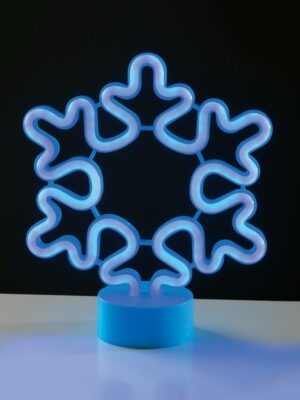 ΧΙΟΝΟΝΙΦΑΔΑ NEON LED ΜΠΛΕ ΜΕ ΜΠΑΤΑΡΙΕΣ 3xAA & USB IP20 210x85x250mm