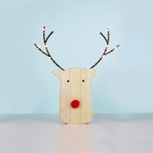 ΧΡΙΣΤΟΥΓΕΝΝΙΑΤΙΚΟ ΔΙΑΚΟΣΜΗΤΙΚΟ ΞΥΛΙΝΟ ΤΑΡΑΝΔΟΣ 10 MINI LED ΘΕΡΜΟ ΛΕΥΚΟ ΜΕ ΜΠΑΤΑΤΑΡΙΕΣ 2XAA IP20 170x30x180mm