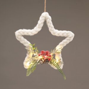 ΑΣΤΕΡΙ 10 LED ΘΕΡΜΟ ΣΤΑΘΕΡΟ ΜΠΑΤΑΡΙΕΣ (2ΧΑΑ) 300mm IP20 ΜΕ ΚΑΛΩΔΙΟ ΧΑΛΚΟΥ 3m