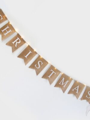 ΛΑΜΠΑΚΙΑ ΔΙΑΚΟΣΜΗΤΙΚΑ ΣΧΕΔΙΟ ΣΗΜΑΙΕΣ ΜΕ ΕΠΙΓΡΑΦΗ CHRISTMAS ΛΙΝΑΤΣΑ 15 MINI LED ΘΕΡΜΟ ΛΕΥΚΟ ΚΑΛΩΔΙΟ ΧΑΛΚΟΥ ΚΑΙ ΜΠΑΤΑΡΙΑ 3xAA IP20 1500x300mm