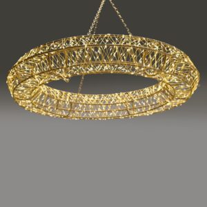 3D ΔΑΧΤΥΛΙΔΙ ΜΕΤΑΛΛΙΚΟ ΛΑΜΠΑΚΙΑ 1440 LED ΣΕ ΣΕΙΡΑ ΘΕΡΜΟ ΛΕΥΚΟ ΜΕ ΑΝΤΑΠΤΟΡΑ 31VDC & ΚΑΛΩΔΙΟ ΧΑΛΚΟΥ 5m IP44  ΜΕ ΑΛΥΣΙΔΑ & ΑΓΚΥΣΤΡΑ 400mm