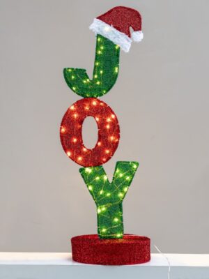 ΧΡΙΣΤΟΥΓΕΝΝΙΑΤΙΚΗ ΠΕΡΙΓΡΑΦΗ JOY LED ΣΕ ΣΕΙΡΑ ΘΕΡΜΟ ΛΕΥΚΟ ΜΕ ΚΑΛΩΔΙΟ ΧΑΛΚΟΥ 5m IP44 1000mm