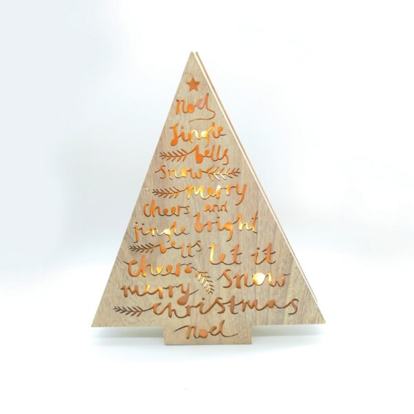 ΧΡΙΣΤΟΥΓΕΝΝΙΑΤΙΚΟ ΔΙΑΚΟΣΜΗΤΙΚΟ ΞΥΛΙΝΟ ΔΕΝΤΡΟ 10 MINI LED ΘΕΡΜΟ ΛΕΥΚΟ ΜΕ ΜΠΑΤΑΤΑΡΙΕΣ 3xAA IP20 345x50x400mm