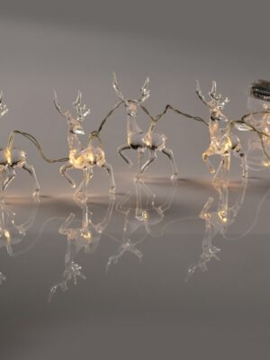 ΧΡΙΣΤΟΥΓΕΝΝΙΑΤΙΚΑ ΔΙΑΚΟΣΜΗΤΙΚΑ ΛΑΜΠΑΚΙΑ ΤΑΡΑΝΔΟΣ ΑΚΡΥΛΙΚΑ ΠΟΛΥΧΡΩΜΑ 10 LED ΣΕ ΣΕΙΡΑ ΘΕΡΜΟ ΛΕΥΚΟ ΜΠΑΤΑΡΙΕΣ 3xΑΑ ΜΕ ΚΑΛΩΔΙΟ ΔΙΑΦΑΝΟ 300mm IP20 1350mm