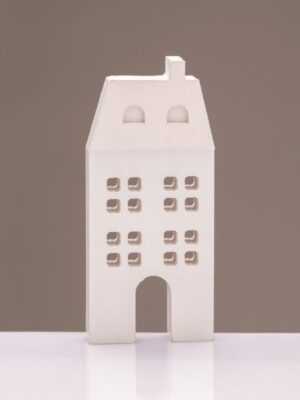 ΧΡΙΣΤΟΥΓΕΝΝΙΑΤΙΚΟ ΔΙΑΚΟΣΜΗΤΙΚΟ ΞΥΛΙΝΟ ΣΠΙΤΙ ΑΣΠΡΟ ΜΟΤΙΦ 65*20*145mm