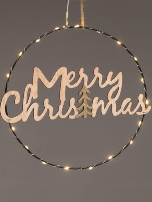 ΚΡΕΜΑΣΤΗ ΕΠΙΓΡΑΦΗ MERRY CHRISTMAS 20 MINI LED ΘΕΡΜΟ ΜΠΑΤΑΡΙΕΣ 2xCR2032 (ΣΥΜΠΕΡ) ΜΕ ΚΑΛΩΔΙΟ 300mm IP20 260mm