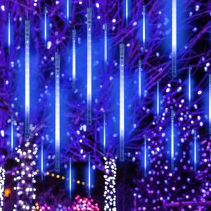 ΧΡΙΣΤΟΥΓΕΝΝΙΑΤΙΚΑ ΛΑΜΠΑΚΙΑ ΜΕΤΕΩΡΙΤΗΣ 240 LED CW 30LX8DROPS ΜΕ ΜΠΑΤΑΡΙΕΣ 3ΧΑΑ 6/18 ΧΡΟΝΙΑ ΜΕ ΔΙΑΦΑΝΟ ΚΑΛΩΔΙΟ 2.8m+400mm & ΔΥΝΑΤΟΤΗΤΑ ΕΠΕΚΤΑΣΗΣ ΜΑΧ 3 IP44 500mm