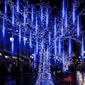 ΧΡΙΣΤΟΥΓΕΝΝΙΑΤΙΚΑ ΛΑΜΠΑΚΙΑ ΜΕΤΕΩΡΙΤΗΣ 240 LED CW 30LX8DROPS ΑΝΤΑΠΤΟΡΑΣ 5V ΜΕ ΔΙΑΦΑΝΟ ΚΑΛΩΔΙΟ 7.4m+5m & ΔΥΝΑΤΟΤΗΤΑ ΕΠΕΚΤΑΣΗΣ ΜΑΧ 2 IP44 500mm
