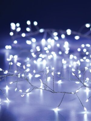 ΛΑΜΠΑΚΙΑ 300 LED ΣΕ ΣΕΙΡΑ 6W ΨΥΧΡΟ ΛΕΥΚΟ ΚΑΟΥΤΣΟΥΚ ΑΝΑ 3mm ΑΝΤΑΠΤΟΡΑ 31VDC ΜΕ 8 ΠΡΟΓΡΑΜΜΑΤΑ & ΚΑΛΩΔΙΟ ΑΣΗΜΙ ΧΑΛΚΟΥ IP44 3mm