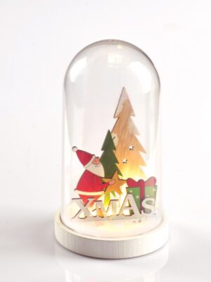 ΚΑΛΥΜΜΑ ΧΙΟΝΙΣΜΕΝΟΥ ΑΓΙΟΥ ΒΑΣΙΛΗΗ ΠΛΑΣΤΙΚΟ ΣΕ ΣΧΗΜΑ ΜΠΑΛΑΣ 5 MINI LED ΜΕ ΜΠΑΤΑΡΙΕΣ 2xΑΑΑ IP20 Φ110x190mm