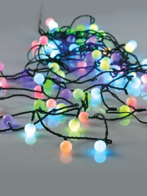 ΔΙΑΚΟΣΜΗΤΙΚΑ ΛΑΜΠΑΚΙΑ ΣΤΡΟΓΓΥΛΑ ΠΛΑΣΤΙΚΑ RGBY 80 LED ΣΕ ΣΕΙΡΑ 100mm ΜΕ ΑΝΤΑΠΤΟΡΑ 4.5V & ΔΥΝΑΤΟΤΗΤΑ ΕΠΕΚΤΑΣΗΣ MAX 3 ΜΕ ΠΡΟΓΡΑΜΜΑ IP44 8mm