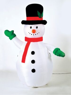 ΦΟΥΣΚΩΤΟΣ ΧΙΟΝΑΝΡΘΩΠΟΣ 1 LED RGB ΣΤΑΘΕΡΟ ΜΕ ΠΡΑΣΙΝΟ ΚΑΛΩΔΙΟ 2M ΑΝΤΑΠΤΟΡΑ 12V IP44 Υ1800mm