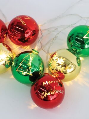 ΧΡΙΣΤΟΥΓΕΝΝΙΑΤΙΚΟ ΔΙΑΚΟΣΜΗΤΙΚΟ ΣΤΡΟΓΓΥΛΟ ΠΛΑΣΤΙΚΟ 10 LED ΣΕ ΣΕΙΡΑ ΘΕΡΜΟ ΛΕΥΚΟ ΜΕ ΜΠΑΤΑΤΑΡΙΕΣ 2ΧΑΑ & ΚΑΛΩΔΙΟ 300mm IP20 1500mm