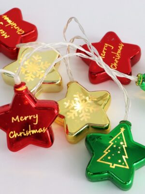 ΧΡΙΣΤΟΥΓΕΝΝΙΑΤΙΚΟ ΔΙΑΚΟΣΜΗΤΙΚΟ ΑΣΤΕΡΙ ΠΛΑΣΤΙΚΟ 10 LED ΣΕ ΣΕΙΡΑ ΘΕΡΜΟ ΛΕΥΚΟ ΜΕ ΜΠΑΤΑΤΑΡΙΕΣ 2ΧΑΑ & ΚΑΛΩΔΙΟ 300mm IP20 1500mm