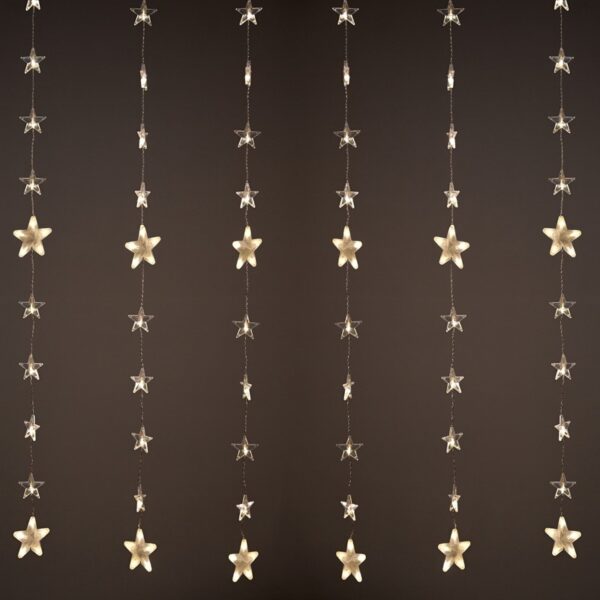 ΛΑΜΠΑΚΙΑ ΚΟΥΡΤΙΝΑ 144 LED 8x18 ΣΕΙΡΕΣ ΘΕΡΜΟ ΛΕΥΚΟ ΣΤΑΘΕΡΑ ΜΕ ΑΝΤΑΠΤΟΡΑ 24VDC & ΔΥΝΑΤΟΤΗΤΑ ΕΠΕΚAΤΣΗΣ MAX 4 ΣΕΤ ME ΚΑΛΩΔΙΟ ΔΙΑΦΑΝΟ 3m IP44 2000x1500mm