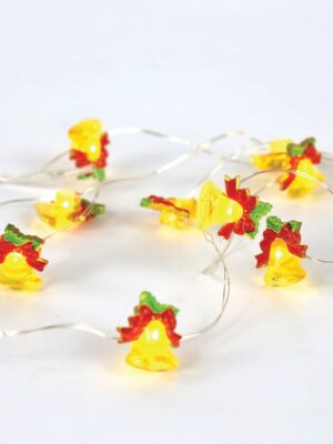 ΛΑΜΠΑΚΙΑ ΔΙΑΚΟΣΜΗΤΙΚΑ ΣΧΕΔΙΟ ΚΑΜΠΑΝΕΣ ΧΡΥΣΕΣ 15 MINI LED ΘΕΡΜΟ ΛΕΥΚΟ ΚΑΛΩΔΙΟ ΧΑΛΚΟΥ ΚΑΙ ΜΠΑΤΑΡΙΑ 2xAA IP20 1400x300mm