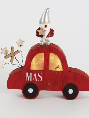 ΧΡΙΣΤΟΥΓΕΝΝΙΑΤΙΚΟ ΔΙΑΚΟΣΜΗΤΙΚΟ ΞΥΛΙΝΟ ΑΥΤΟΚΙΝΗΤΟ 3 LED ΘΕΡΜΟ ΛΕΥΚΟ ΜΕ ΜΠΑΤΑΤΑΡΙΕΣ 1xCR2032 IP20 146Χ250x50mm