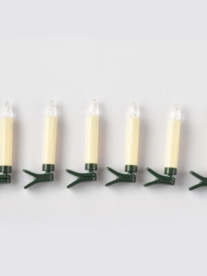 ΔΙΑΚΟΣΜΗΤΙΚΑ ΛΑΜΠΑΚΙΑ ΜΕ ΚΛΙΠ ΣΕ ΣΧΗΜΑ ΚΕΡΙΟΥ ΛΕΥΚΑ 6 MINI LED ΣΕ ΣΕΙΡΑ ΘΕΡΜΟ ΛΕΥΚΟ ΜΠΑΤΑΡΙΕΣ 6xΑΑΑ IR ΤΗΛΕΧΕΙΡΙΣΤΗΡΙΟ IP20 Φ15x105mm