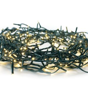 ΛΑΜΠΑΚΙΑ 100 LED ΣΕ ΣΕΙΡΑ ΘΕΡΜΟ ΛΕΥΚΟ ΚΑΟΥΤΣΟΥΚ ΑΝΤΑΠΤΟΡΑ 31VDC ΜΕ ΔΥΝΑΤΟΤΗΤΑ ΕΠΕΚΤΑΣΗΣ MAX 2 ΣΕΤ & ΚΑΛΩΔΙΟ ΠΡΑΣΙΝΟ IP44 50mm