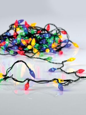 ΔΙΑΚΟΣΜΗΤΙΚΑ ΛΑΜΠΑΚΙΑ ΠΟΛΥΧΡΩΜΑ 100 LED ΣΕ ΣΕΙΡΑ ΘΕΡΜΟ ΛΕΥΚΟ ΜΕ 8 ΠΡΟΓΡΑΜΜΑΤΑ ΜΕ ΚΑΛΩΔΙΟ 30mm IP44 70mm