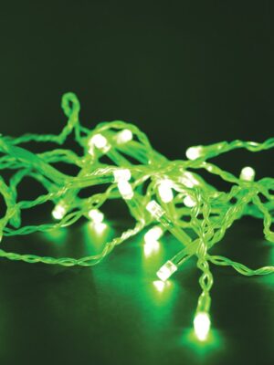 ΛΑΜΠΑΚΙΑ 100 LED ΣΕ ΣΕΙΡΑ ΠΡΑΣΙΝΑ ΚΑΟΥΤΣΟΥΚ ΑΝΑ 50mm ΑΝΤΑΠΤΟΡΑ 31VDC ΜΕ ΔΥΝΑΤΟΤΗΤΑ ΕΠΕΚΤΑΣΗΣ MAX 6 ΣΕΤ & ΚΑΛΩΔΙΟ ΔΙΑΦΑΝΟ 3m IP44