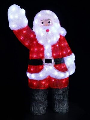 ΧΡΙΣΤΟΥΓΕΝΝΙΑΤΙΚΟΣ ΑΙ ΒΑΣΙΛΗΣ 3D 150 LED ΛΕΥΚΑ ΑΚΡΥΛΙΚΑ ΜΕ ΚΑΛΩΔΙΟ 300mm IP44 300x270x600mm