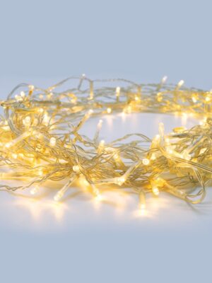 ΛΑΜΠΑΚΙΑ 180 LED ΣΕ ΣΕΙΡΑ ΘΕΡΜΟ ΛΕΥΚΟ ΚΑΟΥΤΣΟΥΚ ΑΝΑ 50mm ΑΝΤΑΠΤΟΡΑ 31VDC ΜΕ 8 ΠΡΟΓΡΑΜΜΑΤΑ & ΚΑΛΩΔΙΟ ΔΙΑΦΑΝΟ 3m IP44