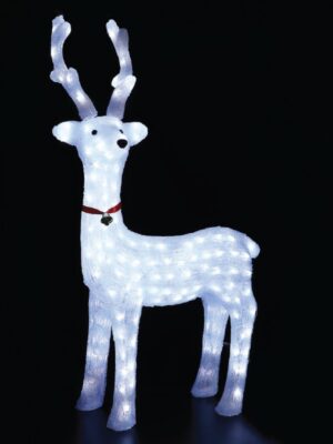 ΧΡΙΣΤΟΥΓΕΝΝΙΑΤΙΚΟΣ ΤΑΡΑΝΔΟΣ ΣΤΑΘΕΡΟΣ ΜΕ ΚΟΡΔΕΛΑ 3D 200 LED ΛΕΥΚΗ ΑΚΡΥΛΙΚΗ ΜΕ ΚΑΛΩΔΙΟ 300mm IP44 520x360x100mm