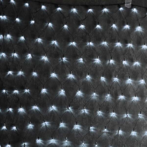 ΛΑΜΠΑΚΙΑ ΔΙΧΤΥ 240 LED FLASH ΨΥΧΡΟ ΛΕΥΚΟ ΠΡΑΣΙΝΟ ΚΑΛΩΔΙΟ ΜΕ ΑΝΤΑΠΤΟΡΑ 31VDC IP44 2000x1500mm