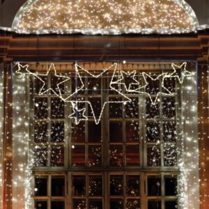 ΑΣΤΕΡΙΑ ΜΟΝΟΚΑΝΑΛΟΣ ΦΩΤΟΣΩΛΗΝΑΣ 264 LED 11m ΘΕΡΜΟ ΛΕΥΚΟ ΣΤΑΘΕΡΑ IP44 870x2370mm ΜΕ 1.5m ΚΑΛΩΔΙΟ