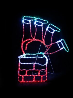 ΚΑΜΙΝΑΔΑ ΜΕ ΑΓΙΟΣ ΒΑΣΙΛΗ ΜΟΝΟΚΑΝΑΛΟΣ ΦΩΤΟΣΩΛΗΝΑΣ 264 LED 11m ΠΟΛΥΧΡΩΜΟ FLASH IP44 780x1000mm ΜΕ 1.5m ΚΑΛΩΔΙΟ