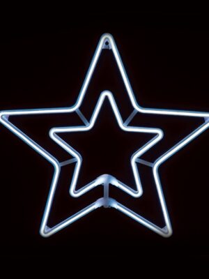 ΑΣΤΕΡΙΑ ΔΙΠΛΑ 300 LED NEON ΦΩΤΟΣΩΛΗΝΑ 3m SMD ΘΕΡΜΟ ΨΥΧΡΟ ΣΤΑΘΕΡΟ ΜΕ 1.5m ΚΑΛΩΔΙΟ IP44 550mm