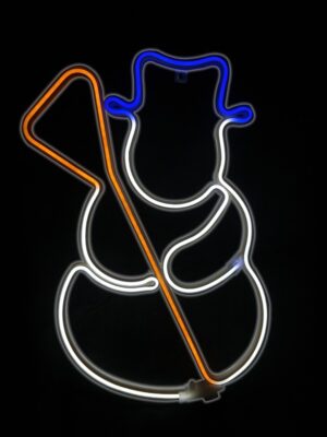 ΧΙΟΝΑΝΘΡΩΠΟΣ 300 LED NEON ΦΩΤΟΣΩΛΗΝΑ 3m SMD ΠΟΛΥΧΡΩΜΟ ΣΤΑΘΕΡΟ ΜΕ 1.5m ΚΑΛΩΔΙΟ IP44 370x530mm