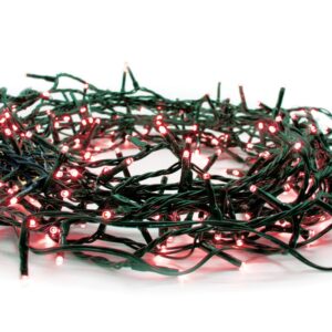 ΛΑΜΠΑΚΙΑ 300 LED ΣΕ ΣΕΙΡΑ ΚΟΚΚΙΝΑ ΚΑΟΥΤΣΟΥΚ ΑΝΤΑΠΤΟΡΑ 31VDC ΜΕ ΔΥΝΑΤΟΤΗΤΑ ΕΠΕΚΤΑΣΗΣ MAX 2 ΣΕΤ & ΚΑΛΩΔΙΟ ΜΑΥΡΟ 3m IP44 50mm