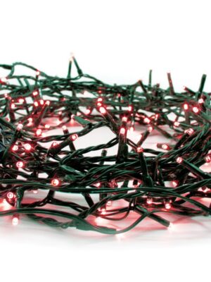 ΛΑΜΠΑΚΙΑ 300 LED ΣΕ ΣΕΙΡΑ ΚΟΚΚΙΝΑ ΚΑΟΥΤΣΟΥΚ ΑΝΤΑΠΤΟΡΑ 31VDC ΜΕ ΔΥΝΑΤΟΤΗΤΑ ΕΠΕΚΤΑΣΗΣ MAX 2 ΣΕΤ & ΚΑΛΩΔΙΟ ΜΑΥΡΟ 3m IP44 50mm