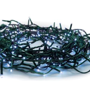 ΛΑΜΠΑΚΙΑ 300 LED ΣΕ ΣΕΙΡΑ ΜΠΛΕ ΚΑΟΥΤΣΟΥΚ ΑΝΤΑΠΤΟΡΑ 31VDC ΜΕ ΔΥΝΑΤΟΤΗΤΑ ΕΠΕΚΤΑΣΗΣ MAX 2 ΣΕΤ & ΚΑΛΩΔΙΟ ΔΙΑΦΑΝΟ 3m IP44 50mm