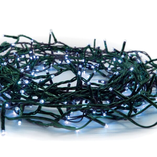 ΛΑΜΠΑΚΙΑ 300 LED ΣΕ ΣΕΙΡΑ ΜΠΛΕ ΚΑΟΥΤΣΟΥΚ ΑΝΤΑΠΤΟΡΑ 31VDC ΜΕ ΔΥΝΑΤΟΤΗΤΑ ΕΠΕΚΤΑΣΗΣ MAX 2 ΣΕΤ & ΚΑΛΩΔΙΟ ΔΙΑΦΑΝΟ 3m IP44 50mm