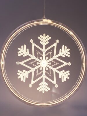 3D ΧΙΟΝΟΝΙΦΑΔΑ ΑΚΡΥΛΙΚΗ 36 LED ΣΤΑΘΕΡΑ ΘΕΡΜΟ ΛΕΥΚΟ USB ΜΕ ΚΑΛΩΔΙΟ IP20 210X216mm